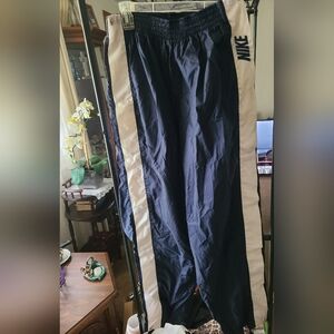 Nike Y2K Windbreaker Rip Away Navy & White Jogger Sweatpants-Vintage